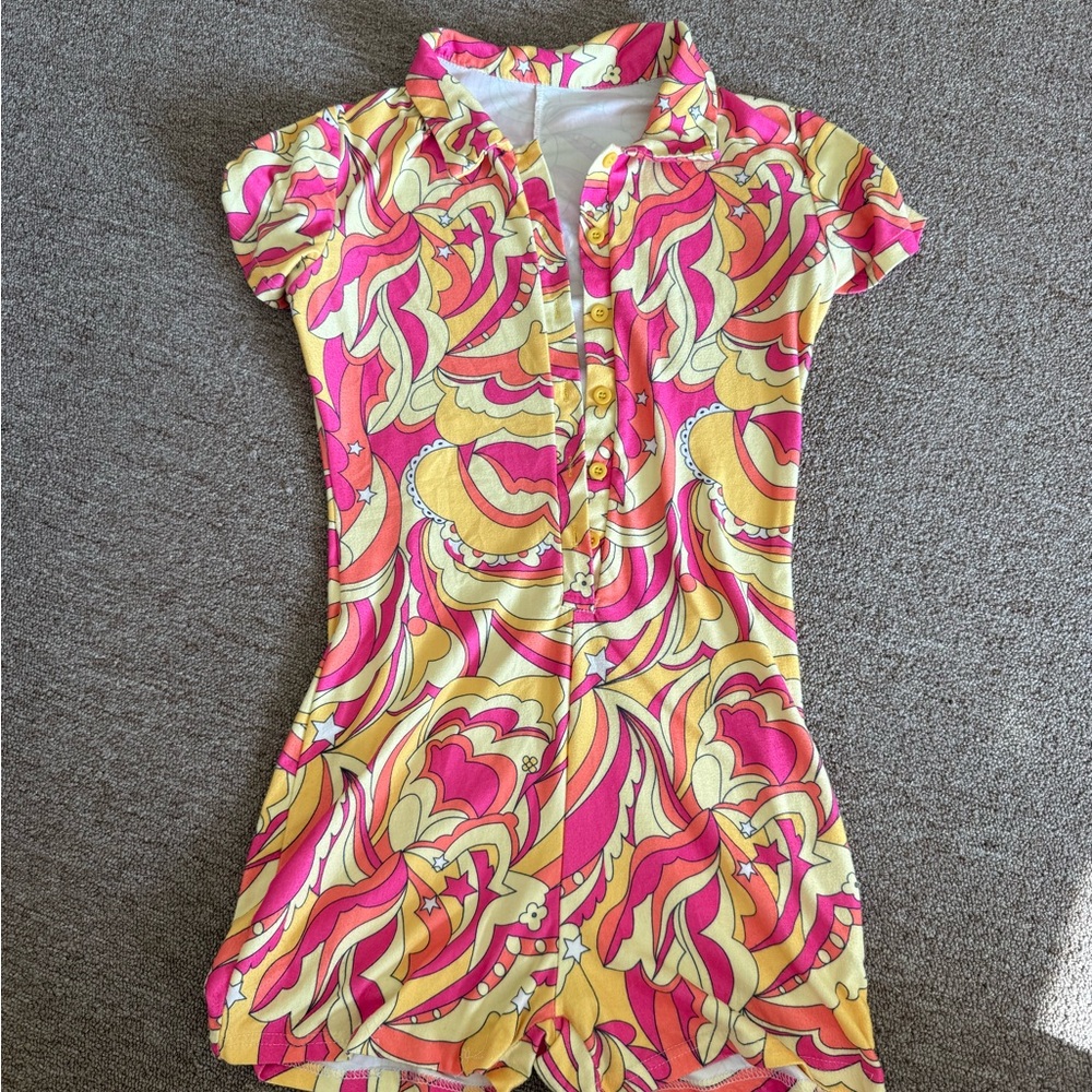 Y2K Romper Jumpsuit - Picture 4 of 5